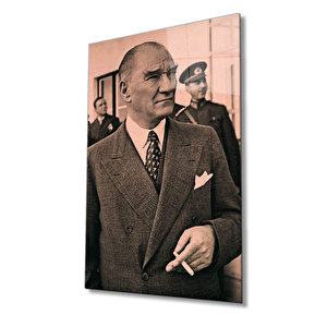 Atatürk Cam Tablo 110x70 cm