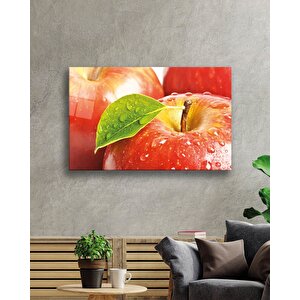 Elma Cam Tablo Apple Wall Hanging 36x23 cm