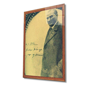 Atatürk Cam Tablo 90x60 cm