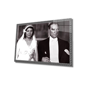 Atatürk Cam Tablo 90x60 cm
