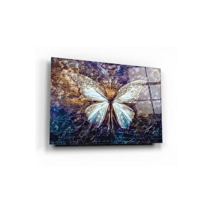 Kelebek Cam Tablo 70x110 cm