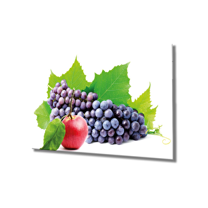Elma Ve Üzüm Cam Tabloapple And Grape Art 50x70 cm