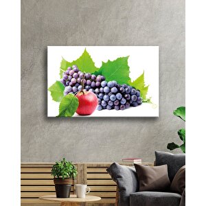 Elma Ve Üzüm Cam Tabloapple And Grape Art 50x70 cm