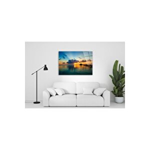 Deniz Manzarası Cam Tablo 50x70 cm