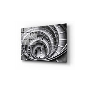 Spiral Merdivenler Cam Tablo 50x70 cm