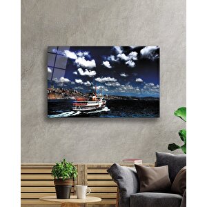 Deniz Gökyüzü İstanbul Manzarasıcam Tablo 50x70 cm