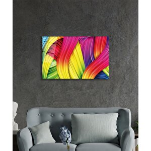 Renkli Soyut Cam Tablo Ev Ve Ofis Duvar Dekoru 50x70 cm