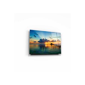 Deniz Manzarası Cam Tablo 60x90 cm