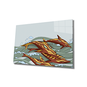 Deniz Çizim Cam Tablo Ocean 50x70 cm