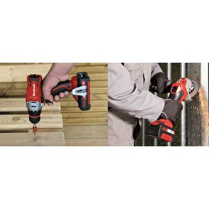Einhell Tc-tk 18 Li Kit Cd+ag 1x1.5 Ah + 1x3.0 Ah Akülü Matkap + Taşlama - 4257238