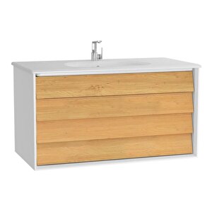 Vitra Frame 100 Cm Beyaz Banyo Dolabı Alt Modül Lavabo 61232