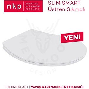 Slim Smart Thermoplast Yavaş Kapanan Klozet Kapağı 0302