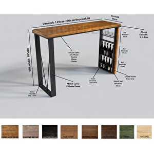 Ntconcept Masif Ağaç Bar Masası