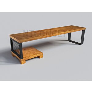 Ntconcept Min Masif Ahşap Tv Stand 140 cm