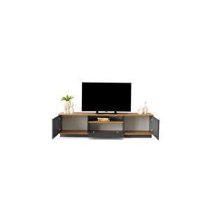 Vega Dolaplı Tv Sehpası 180cm Gri