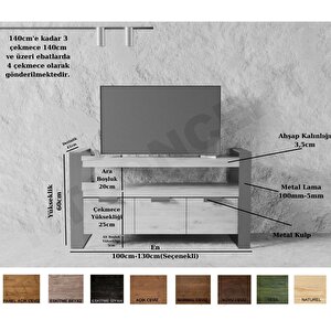 Ntconcept Vivien Masif Ahşap Tv Stand 200 cm