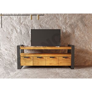 Ntconcept Vivien Masif Ahşap Tv Stand 140 cm