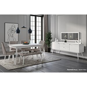 Platinum White Masa Takımı