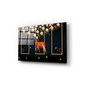 Geyik Cam Tablo 50x70 cm