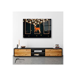 Geyik Cam Tablo 50x70 cm
