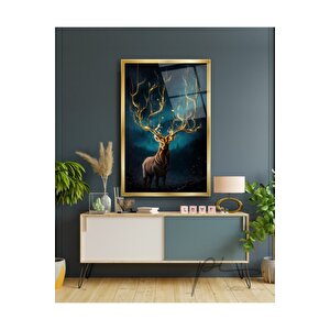 Geyik Cam Tablo 50x70 cm