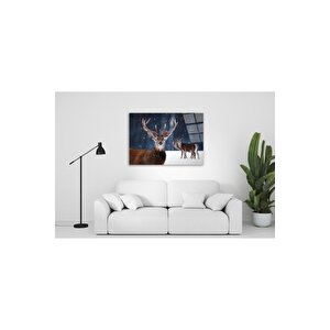 Geyik Cam Tablo 50x70 cm