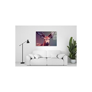 Geyik Cam Tablo 50x70 cm