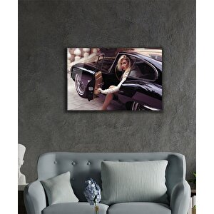 Kadınlar Modifiye Araba Cam Tablo 110x70 cm