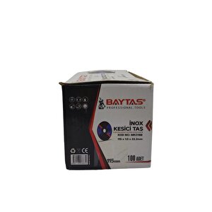 Baytaş İnox Kesici Taş Mk 0188 115x1.0x22.2 Mm 100 Adet