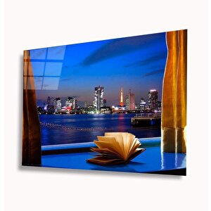 Şehir Manzaralı Cam Tablo 50x70 cm