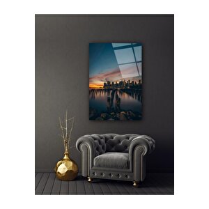 Şehir Manzarası Cam Tablo 50x70 cm