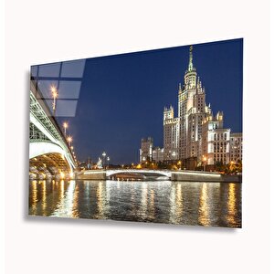 Şehir Mimari Cam Tablo 50x70 cm