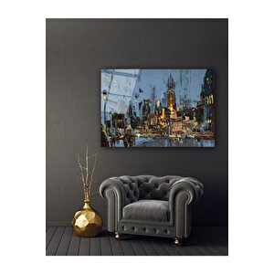 Mozaik Şehir Cam Tablo 70x110 cm