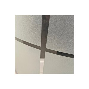 Duşakabin Oval Karomat Desen 5mm Temperli Cam Yükseklik 190 Cm Krom Profil - 100x100 Cm 100x100 cm