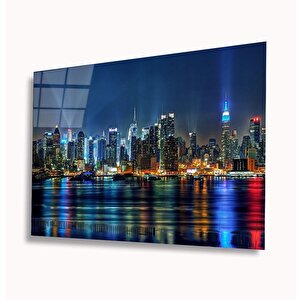 Şehir Manzaralı Cam Tablo 50x70 cm