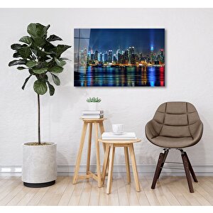 Şehir Manzaralı Cam Tablo 50x70 cm