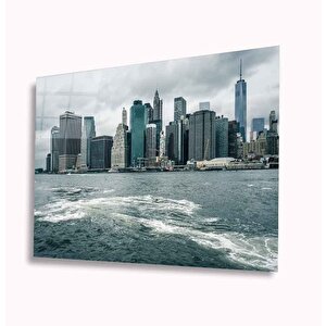 Şehir Manzaralı Cam Tablo 50x70 cm