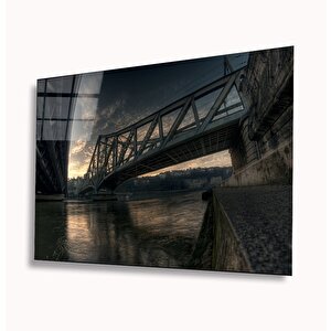 Şehir Manzaralı Cam Tablo 36x23 cm