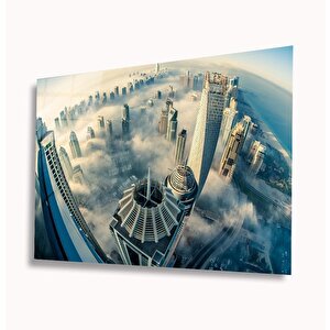 Şehir Manzaralı Cam Tablo 50x70 cm