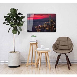 Şehir Manzarası Cam Tablo 50x70 cm