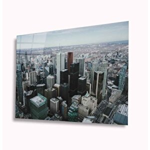 Şehir Manzara Cam Tablo 36x23 cm