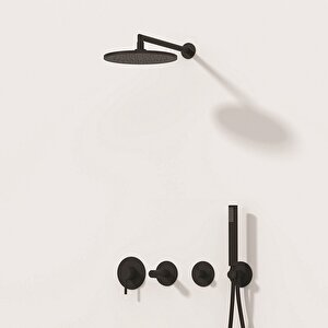 Vitra Origin A4262136wtc Ankastre Duş Bataryası - Sıva Üstü Grubu (minibox), Mat Siyah
