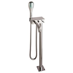 Vitra İstanbul A41819 Joystick Küvet Bataryası, Yerden, El Duşlu Krom