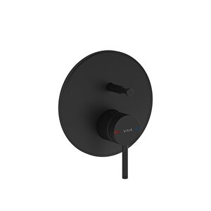 Vitra Origin A4262036wtc Ankastre Banyo Bataryası - Sıva Üstü Grubu (minibox), Mat Siyah