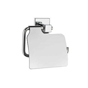 Vitra Q-line A44996 Kapaklı Tuvalet Kağıtlığı, Krom