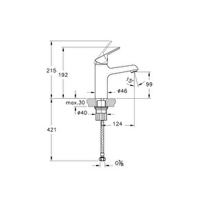 Artema Serenity A42914 Yüksek Lavabo Bataryası, Krom