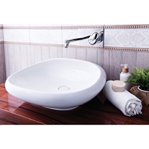 Vitra İstanbul A42231 Ankastre Lavabo Bataryası, Uzun, Sıva Üstü, Krom