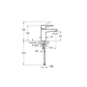 Root Square A4273223enr Blueco Lavabo Bataryası, Altın