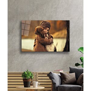 Çocuk Ve Köpek Cam Tablo 50x70 cm