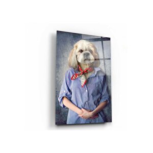 Köpek Cam Tablo 70x110 cm